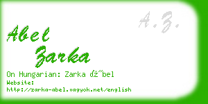 abel zarka business card